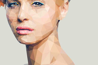 create professional low poly portrait for you