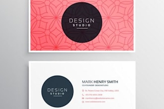design a professional double sided business card