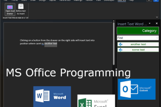 create office excel outlook powerpoint or word addin