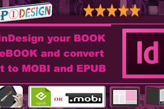 indesign books or ebooks and convert it to mobi and epub