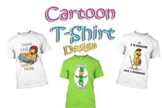 draw cartoon t shirt design