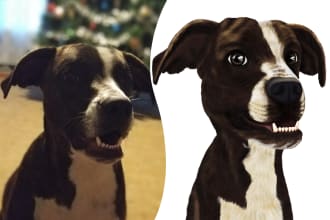 draw a realistic or cartoon portrait of a cat, dog or any your pet