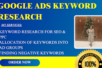 do keyword research for google ads PPC campaign