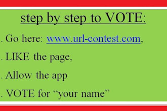 give you 35 Vote App Facebook to any contest in less than 12 hrs