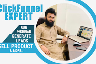 create clickfunnels landing page and sales funnel for you