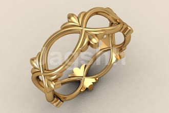 do 3d modeling, rendering the jewellery