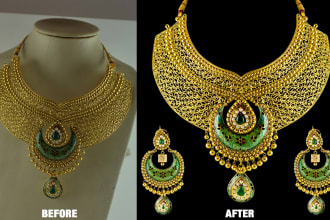 jewelry retouching, editing creating