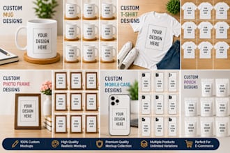 create custom product mockups for your designs