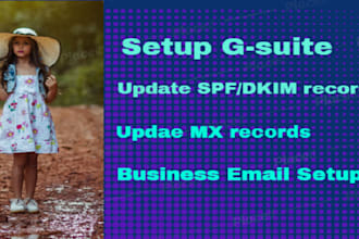 configure gsuite and any business email service