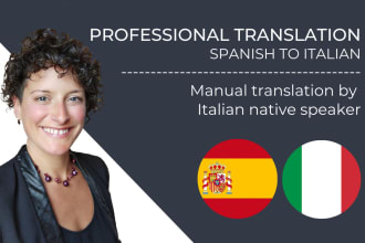 translate spanish to italian, traductora espanol a italiano