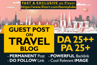 submit a guest post on a quality travel blog