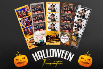 do photo booth template, strip, 360 overlay design