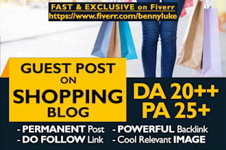 submit a guest post on quality shopping blog