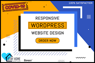 design cutting edge responsive wordpress website