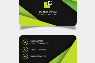 do three awesome  and killer business cards in 12 hours
