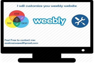 customize your weebly and  webflow website