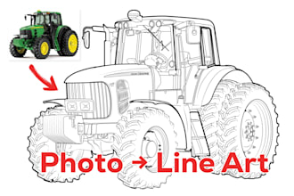 draw clean vector line drawings for products and instruction manuals