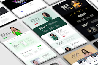build and design a modern HTML landing page