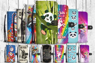 design unique trendy wallet phone case