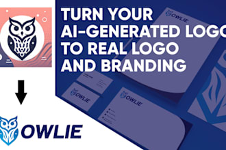 fix your imperfect ai generated to real logo file and branding