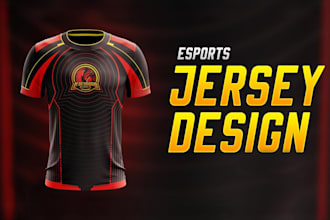 design eye catching custom jerseys for teams and esports