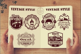 design a retro vintage logo