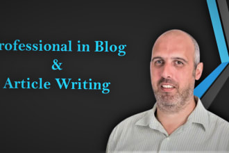 write a professional blog or article