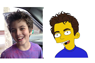draw you in YELLOW caricatures style