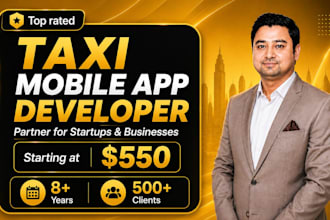 create premium taxi booking app, ride hailing, ride sharing app, delivery app,