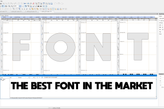 create custom font design and font logo and typography
