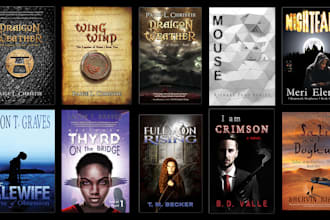 create a complex cover for your e, print, or audio book