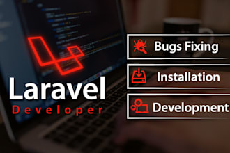 install, fix, develop laravel application