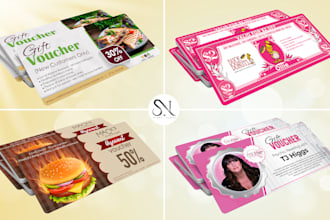 do gift voucher, gift certificate and ticket design