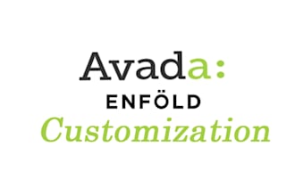 customize or fix enfold and avada theme within 2 days