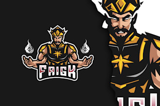 design mascot logo for twitch, youtube, esports team, clan