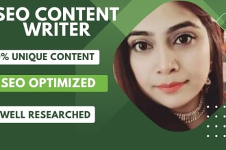 write SEO friendly articles and blog posts, expert content writer