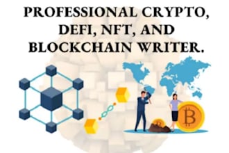 write on crypto, defi, blockchain, metaverse, and nfts