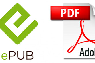 do conversion of epub files to PDF for your ebook needs