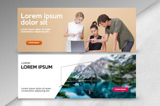 design creative facebook cover, slider, banner