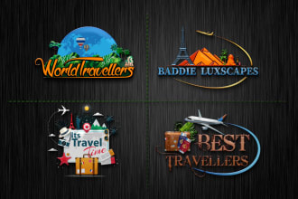 design a premium travelling logo with unlimited revisions