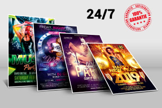 do dj, music, luxury event, party any flyer in 6 h