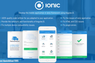 develop a cross platform mobile app using ionic framework