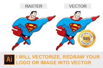 convert your raster image to vector file