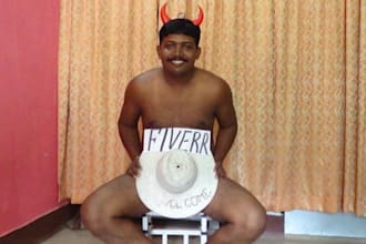 say any thing without wearing any dress or cloths