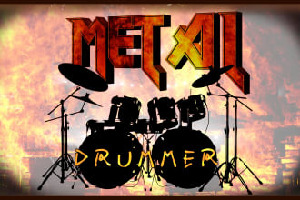 add a heavy metal drums track to your song