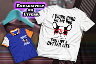 creative t shirt and custom vector design