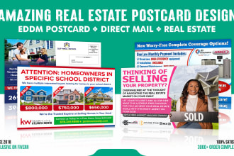 design amazing postcard design eddm mailing card in 12 hrs