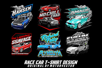 create automotive car t shirt designs