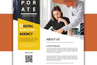 design awesome flyer,brochure,poster magazine, catalogue design for you business