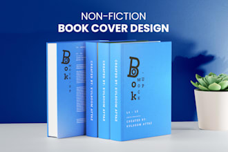 professional non fiction book cover design, custom, minimal, and fast delivery